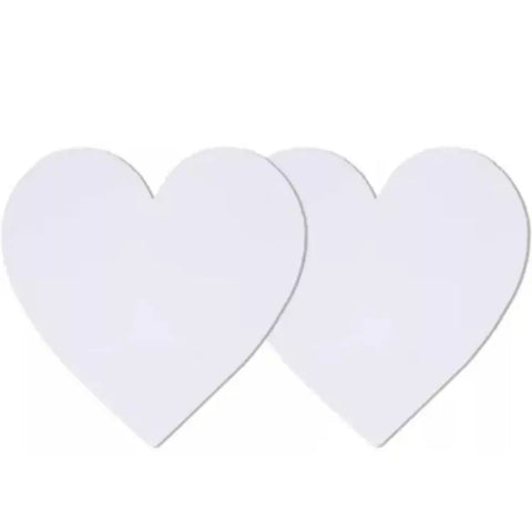 Canvas Board Heart Shape ( Imported Quality)