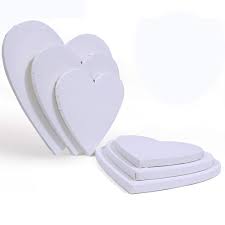 Canvas Board Heart Shape ( Imported Quality)